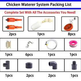 Cyzarize poultry waterer bucket setup shows simple DIY installation for a coop