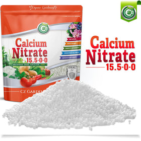 CZ Garden Calcium Nitrate feeding plants with balanced calcium and nitrogen