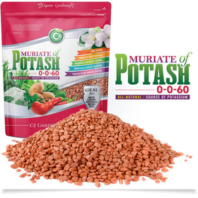 Cz Garden Muriate of Potash 0-0-60 package highlights premium ingredients for vibrant growth.
