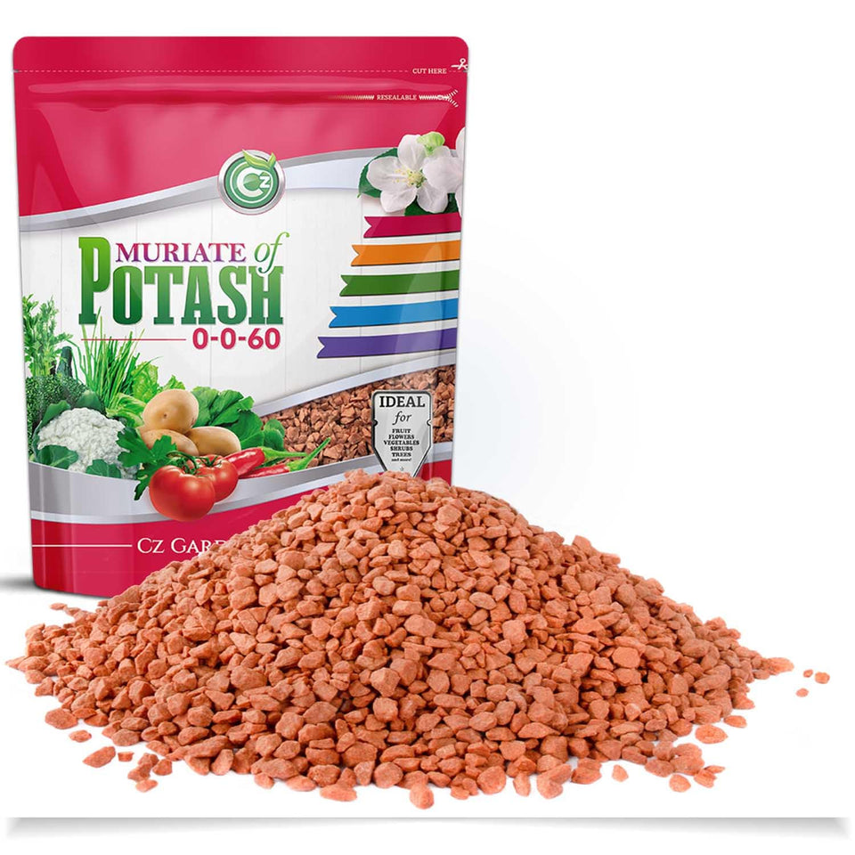 Cz Garden Muriate of Potash 10lb pouch pour for precise dosing.
