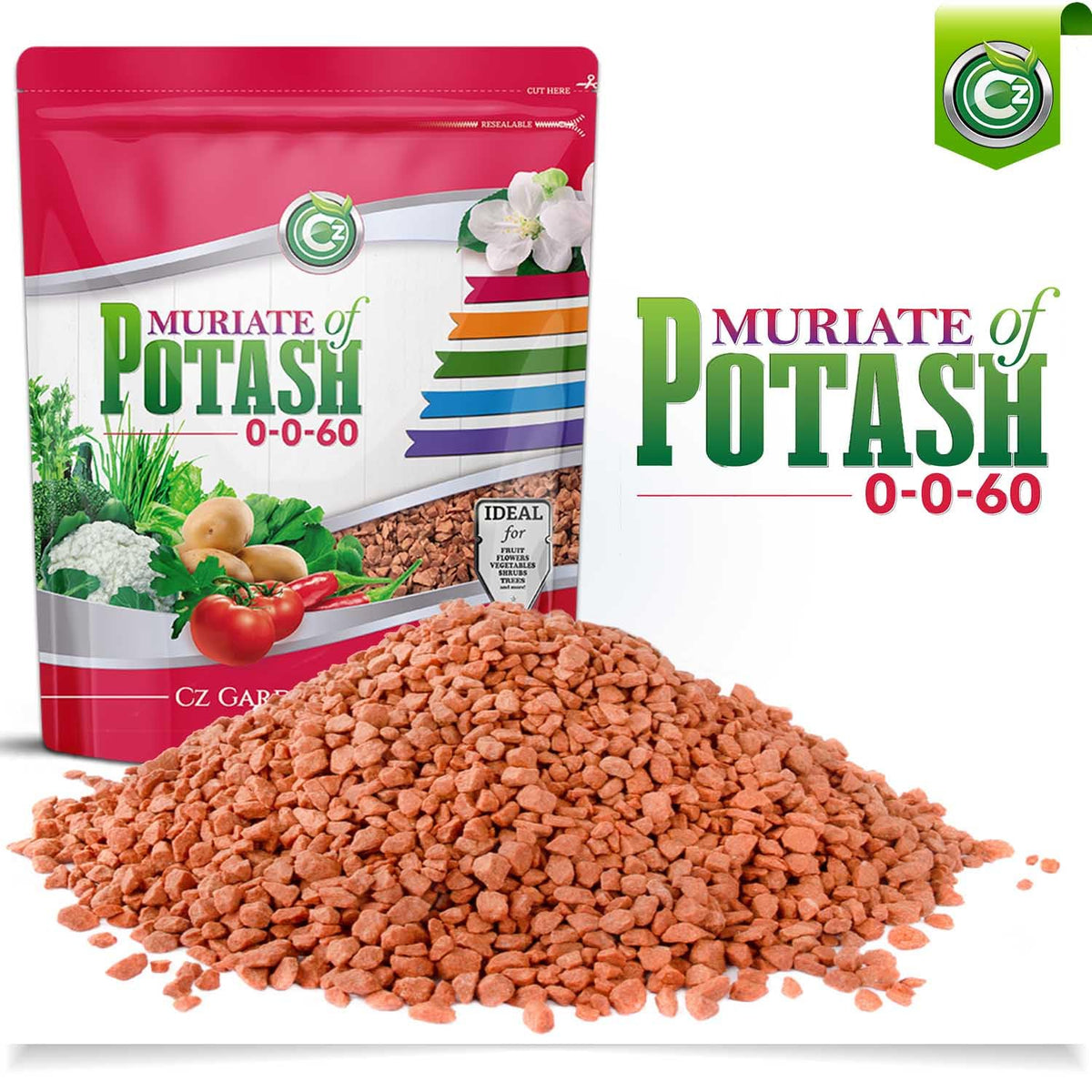 Cz Garden Potassium Plant Food highlights flower-density benefits.