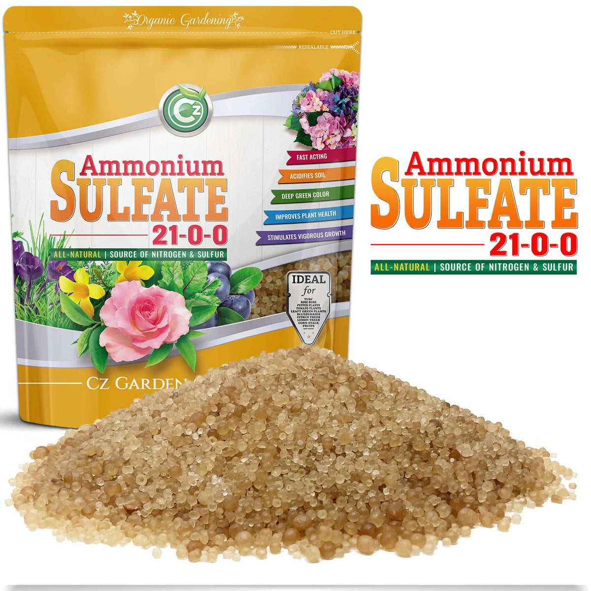 Cz Garden AMS high purity ingredients promote reliable plant feeding.