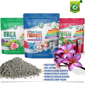 Cz Garden Supply pour-spout enables controlled phosphorus application.