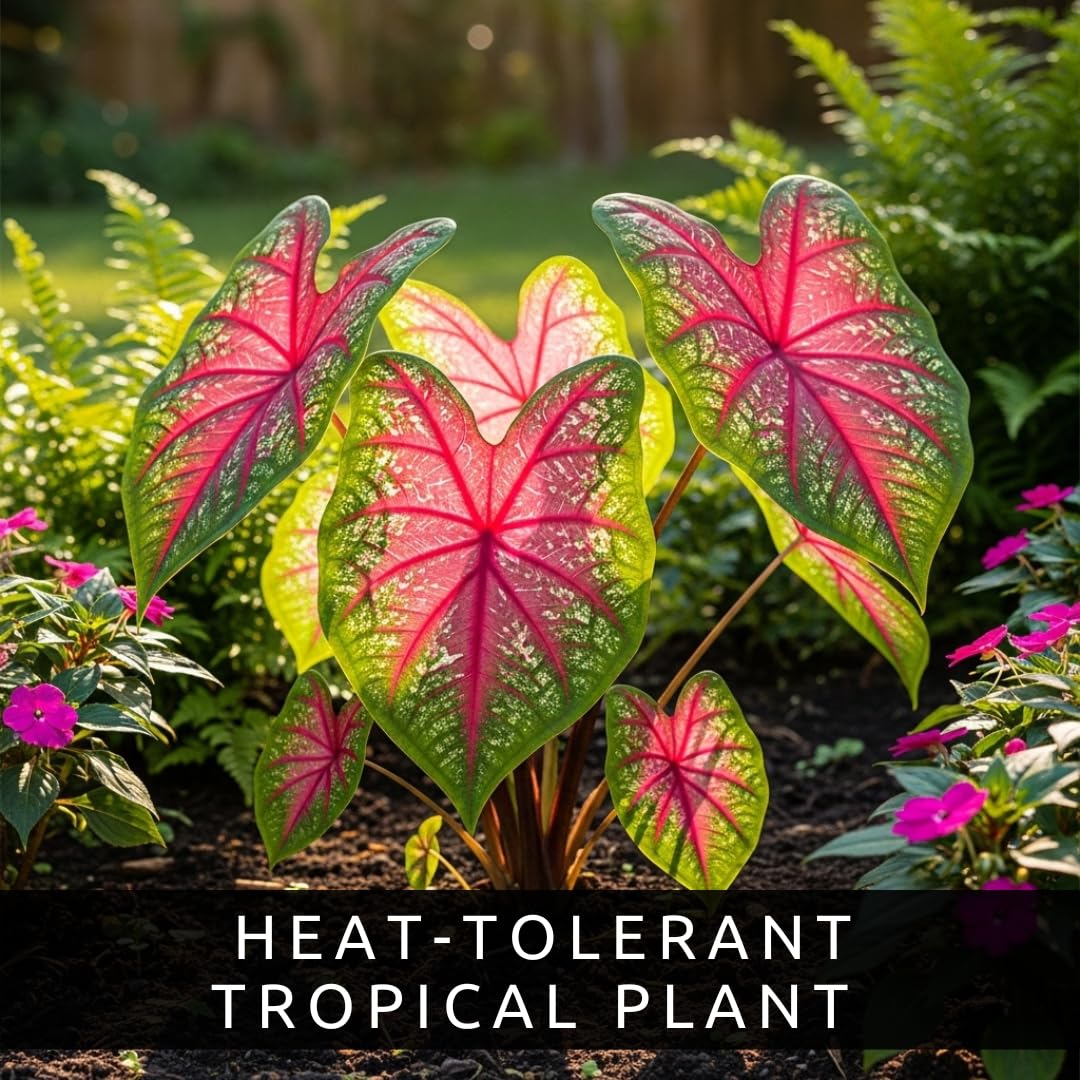 CZ Grain Pink Princess Caladium adds exotic texture for tropical-inspired landscapes.