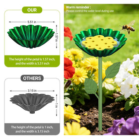 CZMIYRPY Bee Watering Station colorful flowers brighten your garden while attracting insects.