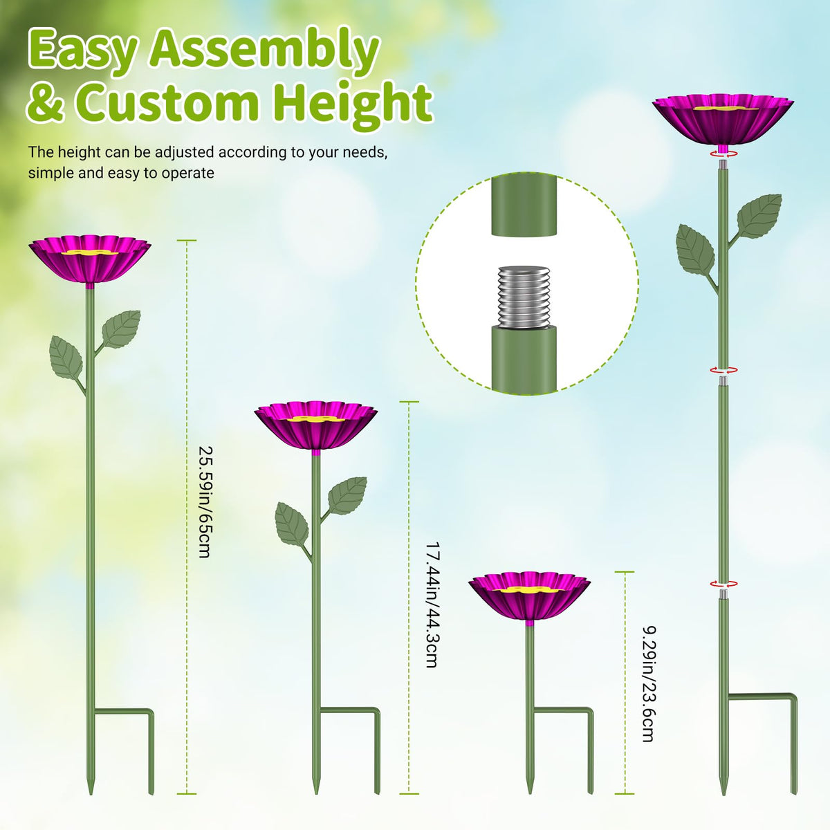 CZMIYRPY Bee Watering Station is built from durable metal for outdoor use.