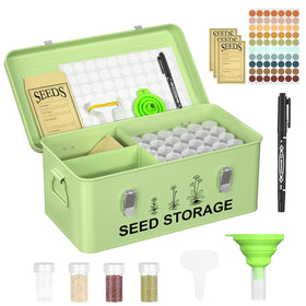 CZMIYRPY seed storage bottles organized for easy seed access