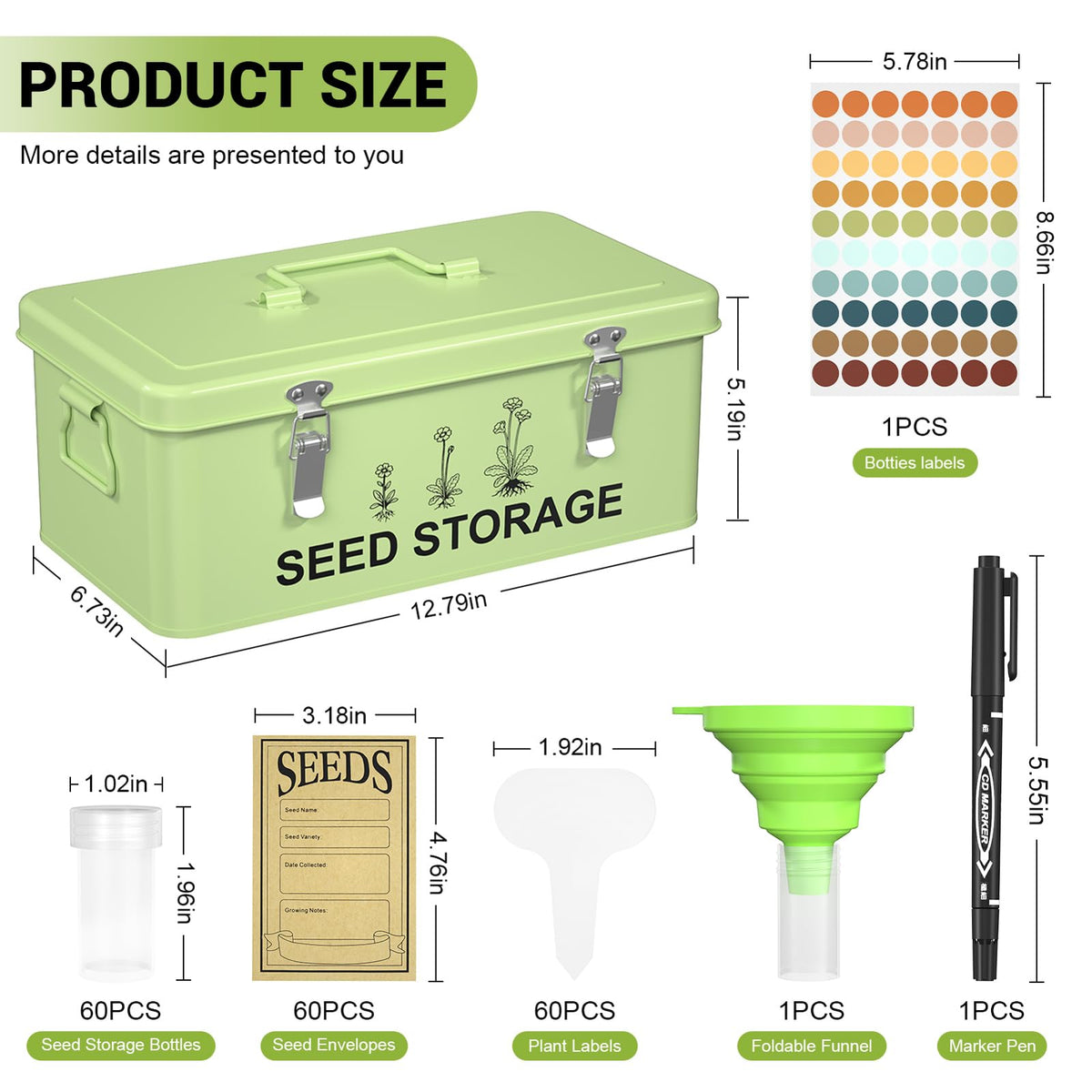 CZMIYRPY kraft bags with seeds and labels for quick sorting