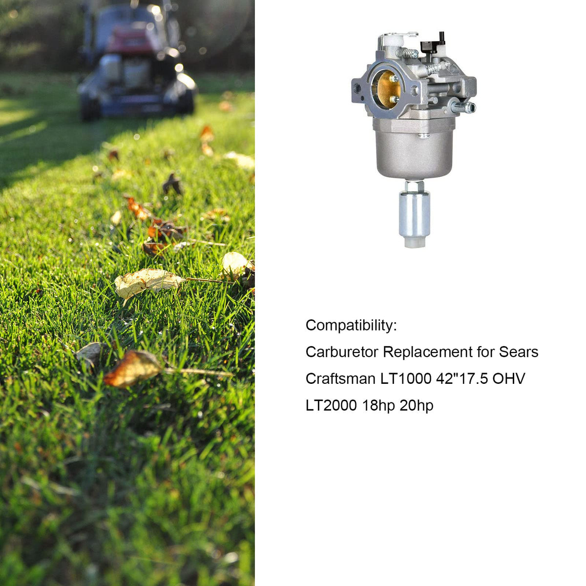 Czsmbt carburetor installation on a lawn tractor for easy tune-up.