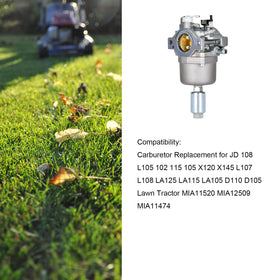 Czsmbt carburetor kit for L105/L107/L108, straightforward install, consistent mowing.