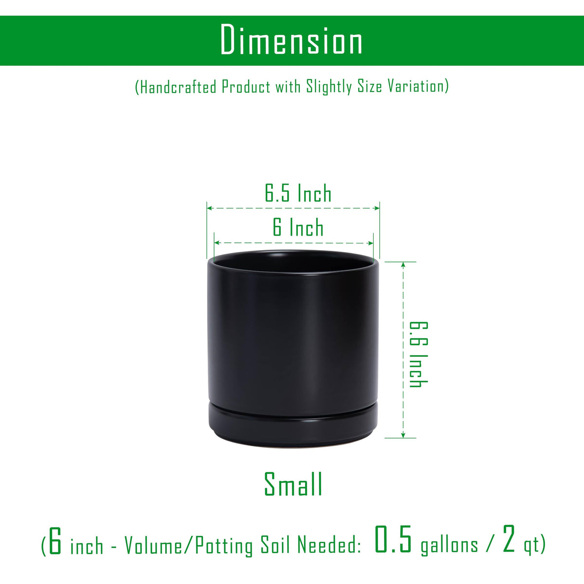 D'vine Dev indoor planter with round cylindrical shape for windowsill placement