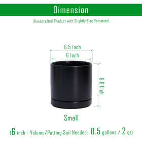 D'vine Dev indoor planter with round cylindrical shape for windowsill placement