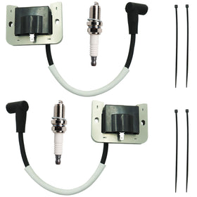DABAZUALY 2-pack ignition coils for Kohler KT740 – closeup of robust terminals for reliable spark