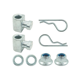 Complete installation kit ready for easy deck height adjustment.