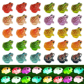 Dabshuyikk luminous frog pack adds glow for night garden decor.