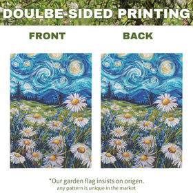 Dacawin Green Meadow Wildflowers flag evokes fresh spring vibes outdoors.