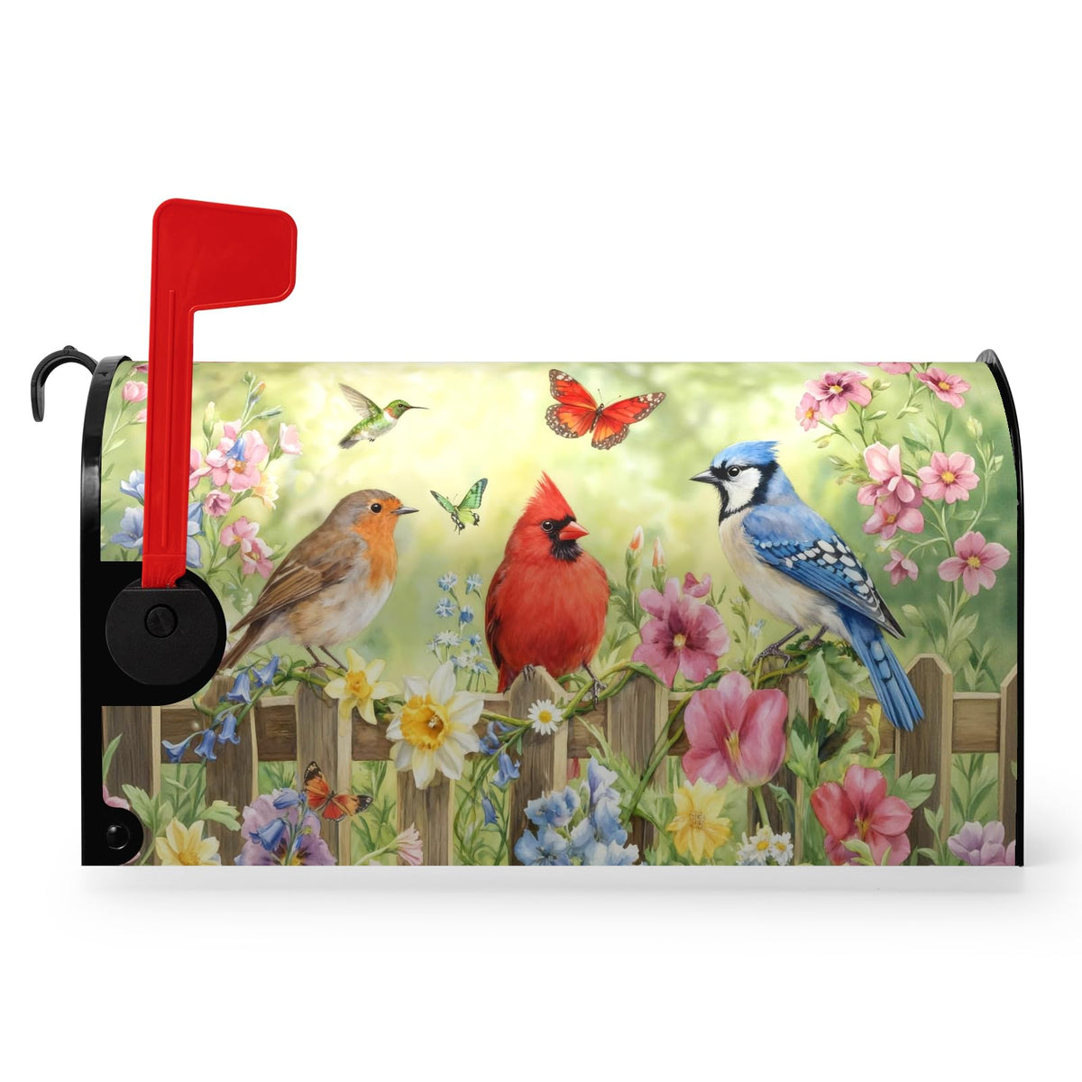 Dacawin spring birds mailbox cover brightens curb appeal.