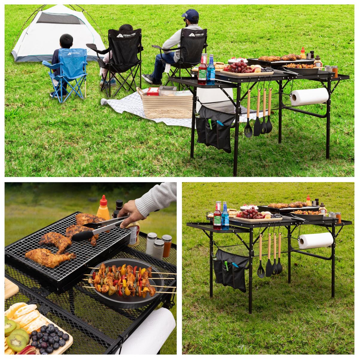 DAFRUM folding table outdoor-dining surface resists weather for beach or park use.