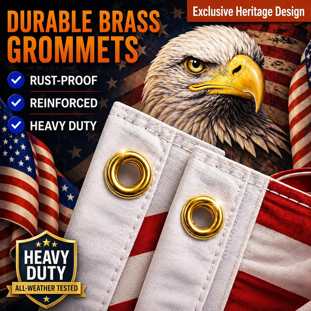 Dagera large 3x5 ft flag ideal for porch or flagpole display.