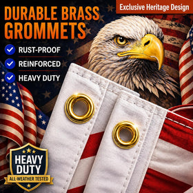 Dagera large 3x5 ft flag ideal for porch or flagpole display.