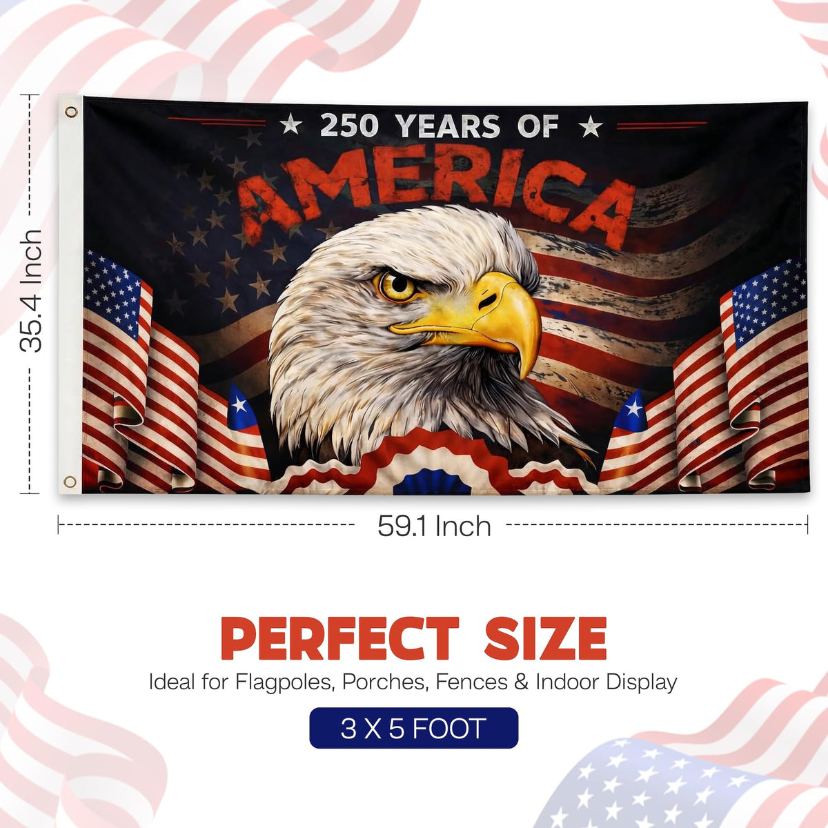 Dagera premium pongee polyester flag for durable, vibrant outdoor use.
