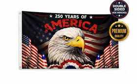 Dagera weather-resistant flag withstands wind and rain while maintaining color.