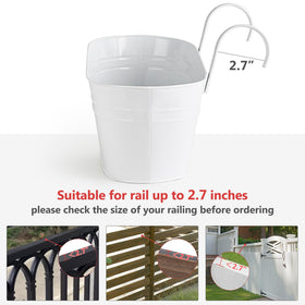 Dahey balcony decor planter creates focal points with colorful flowers
