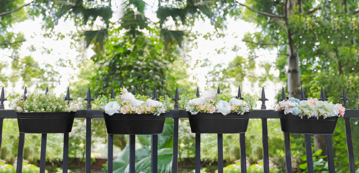 Dahey large 15.74x6.10x5 inch planter supports multiple plants