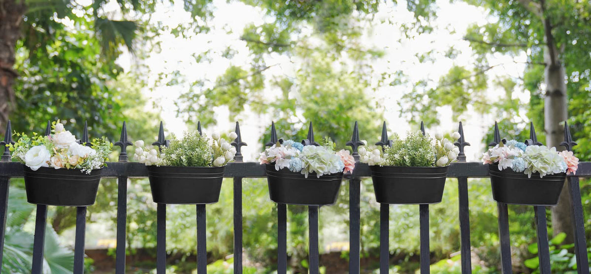 Dahey detachable hooks let you install easily on rails or windows.