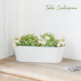 Dahey large-size planter displays bigger plants in a clean, tall setup