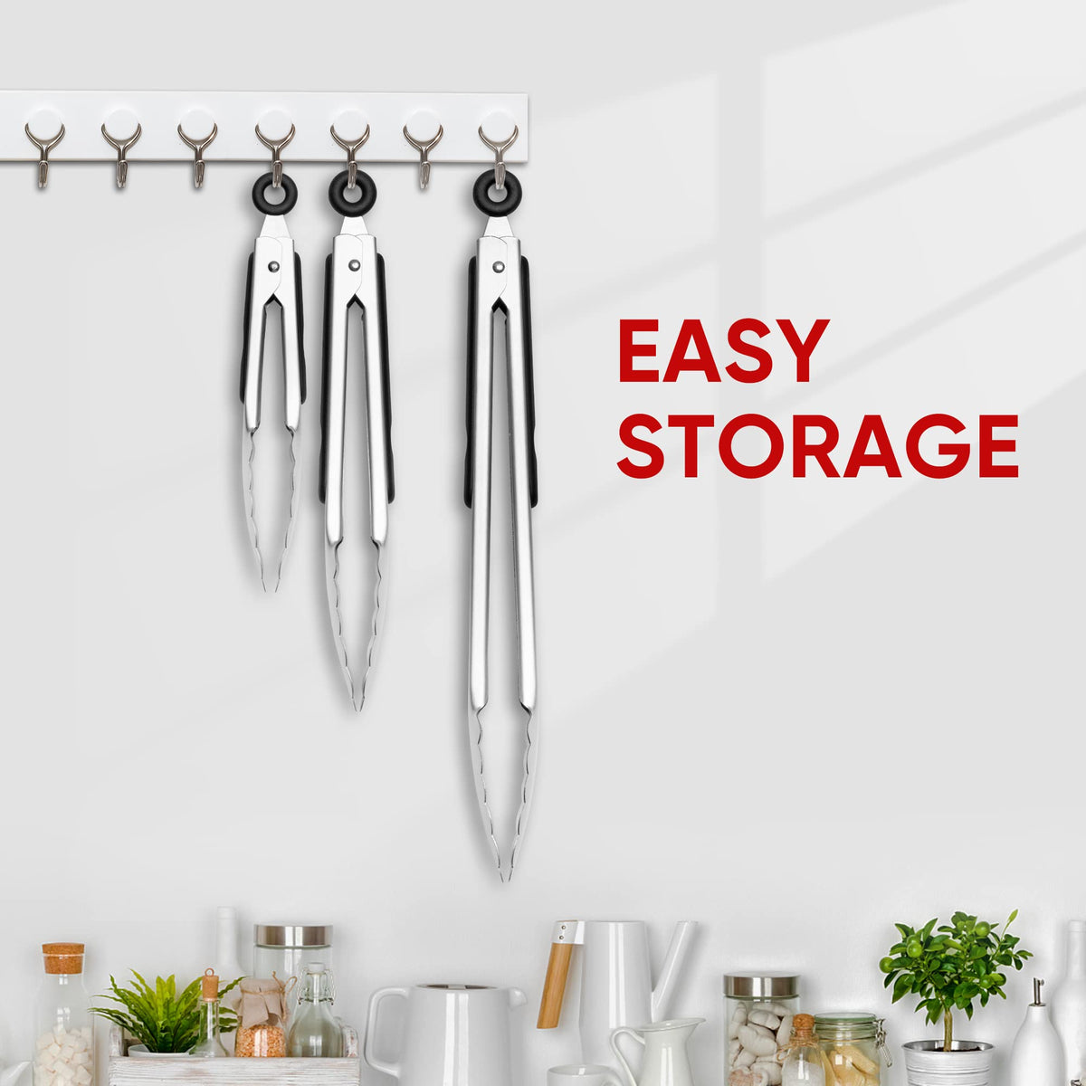 Daily Kisn dishwasher-safe tongs simplify cleanup after cooking.
