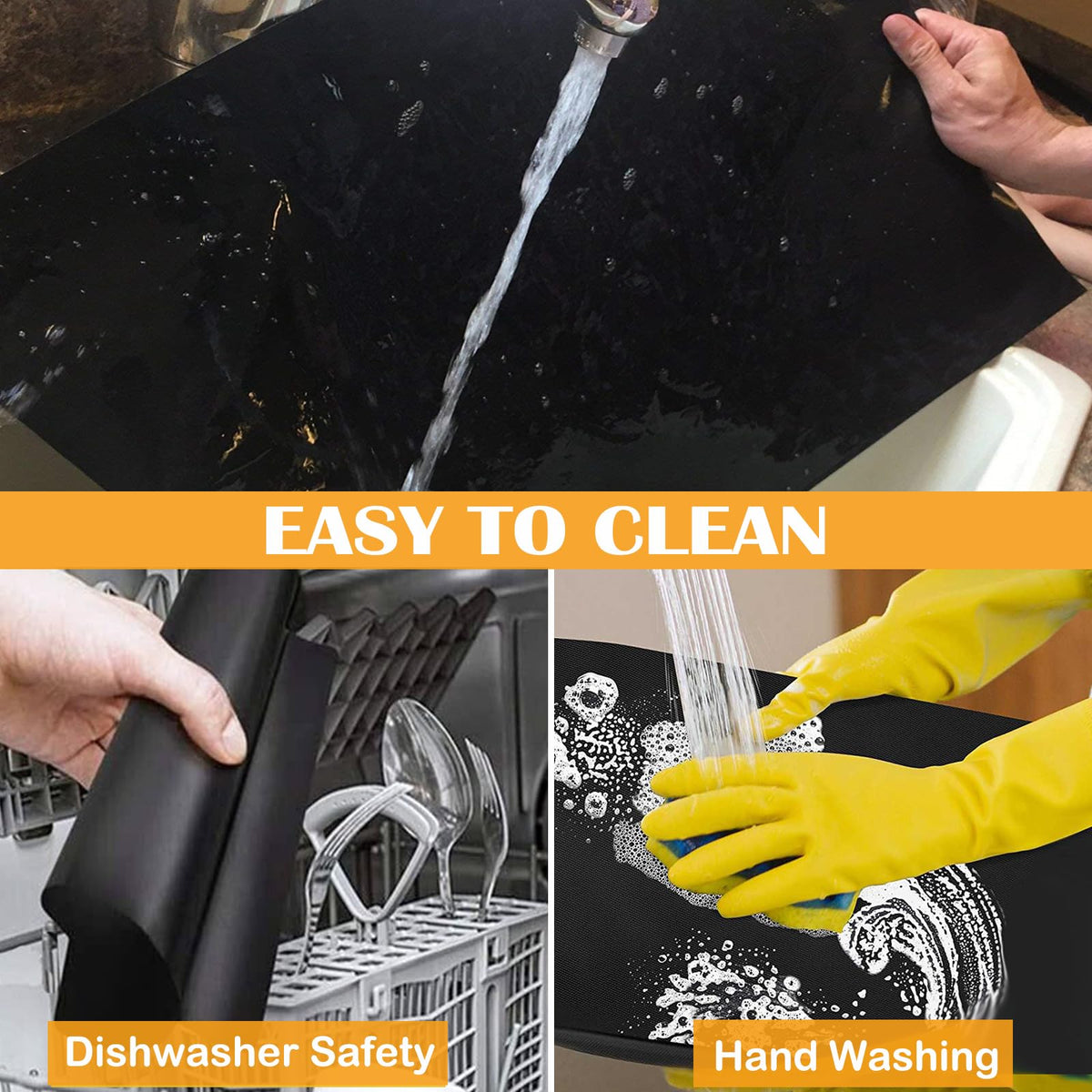 Dailyart grill mats are easy to clean and keep your grill tidy
