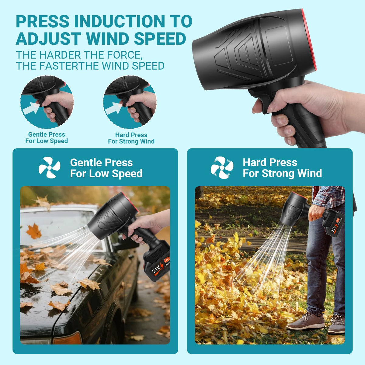DailySee adjustable wind speed for versatile cleaning tasks.
