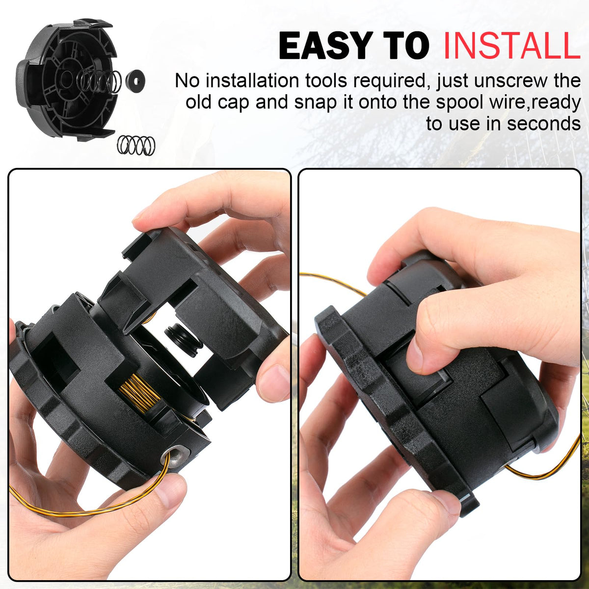 Dairrr Fuuu DCST922P1 compatible cap, smooth replacement for Dewalt trimmers.