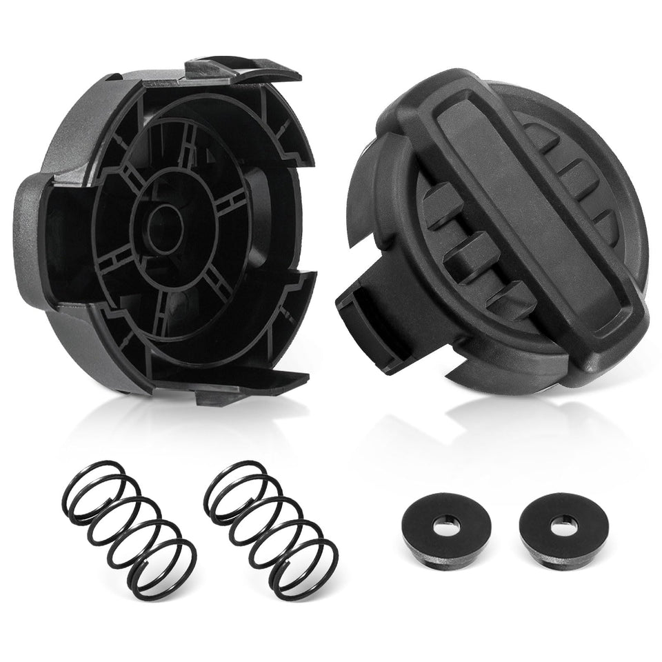 Dairrr Fuuu DWO1DT995 head cap closeup, durable ABS for longer weed wacker life.