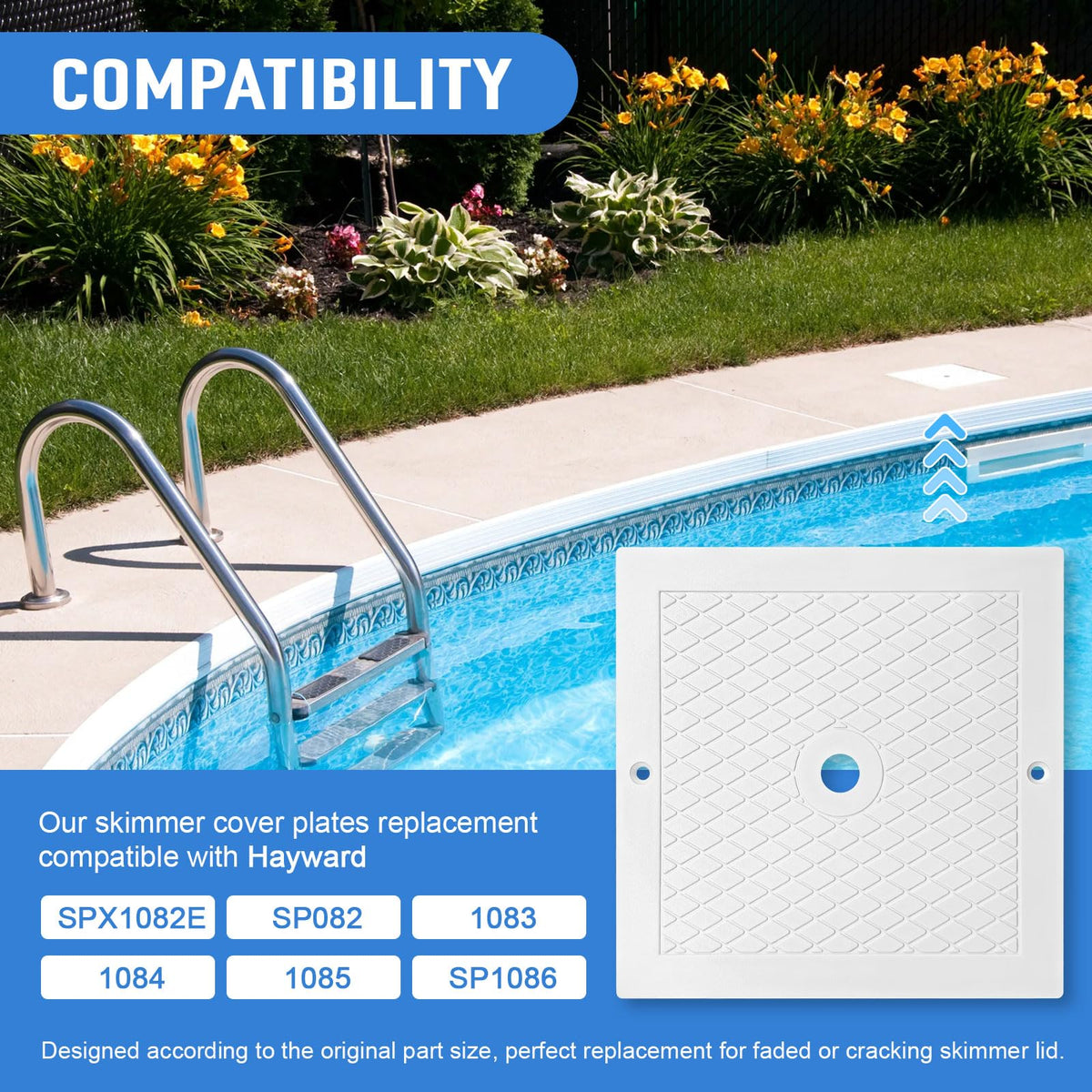 Dairrr Fuuu heavy-duty plastic skimmer cover adds long-lasting protection.