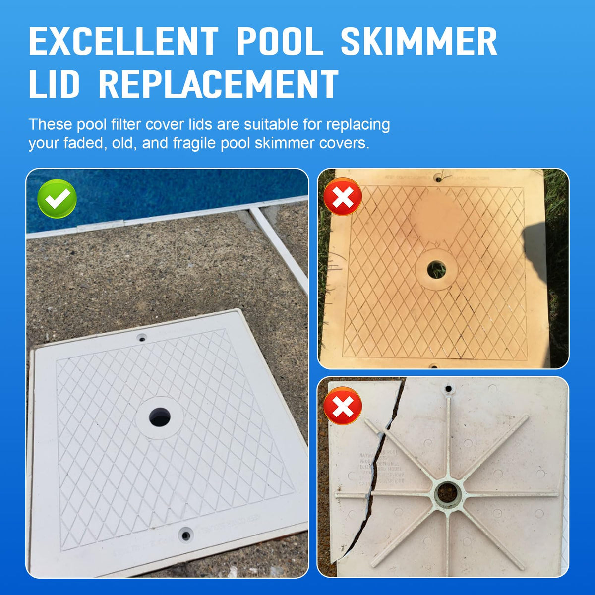 Dairrr Fuuu two-pack skimmer lid set for convenient replacements.