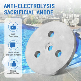 Dairrr Fuuu zinc plate diameter 2.9 inches designed for saltwater protection.