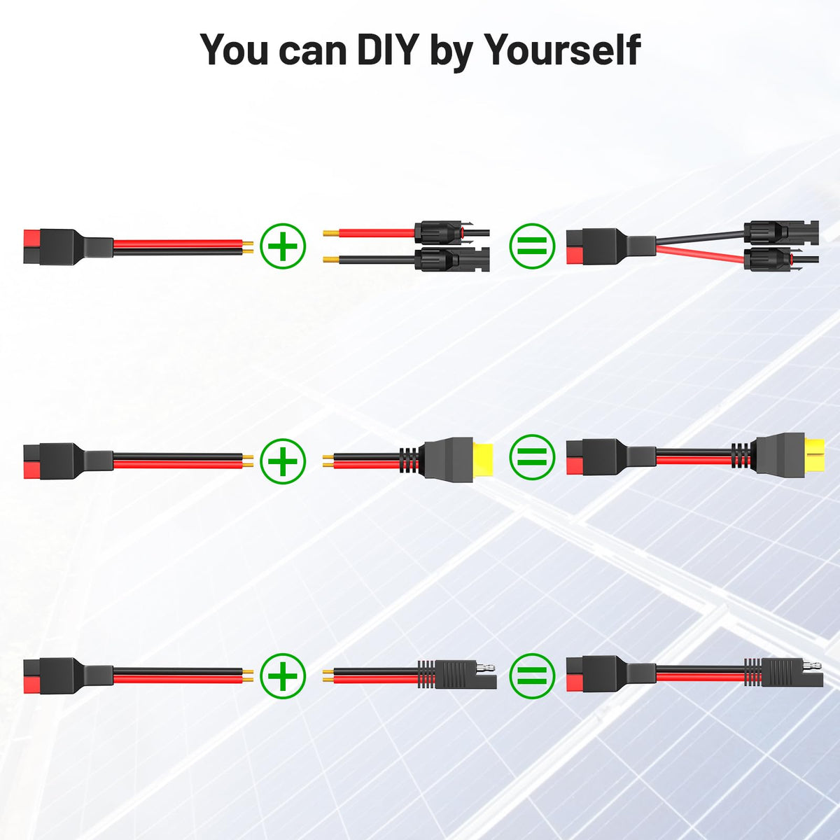 Daitoku Anderson 30A extension for outdoor solar setups.