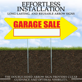 DAJDC yard sign printed on both sides for maximum visibility from all directions