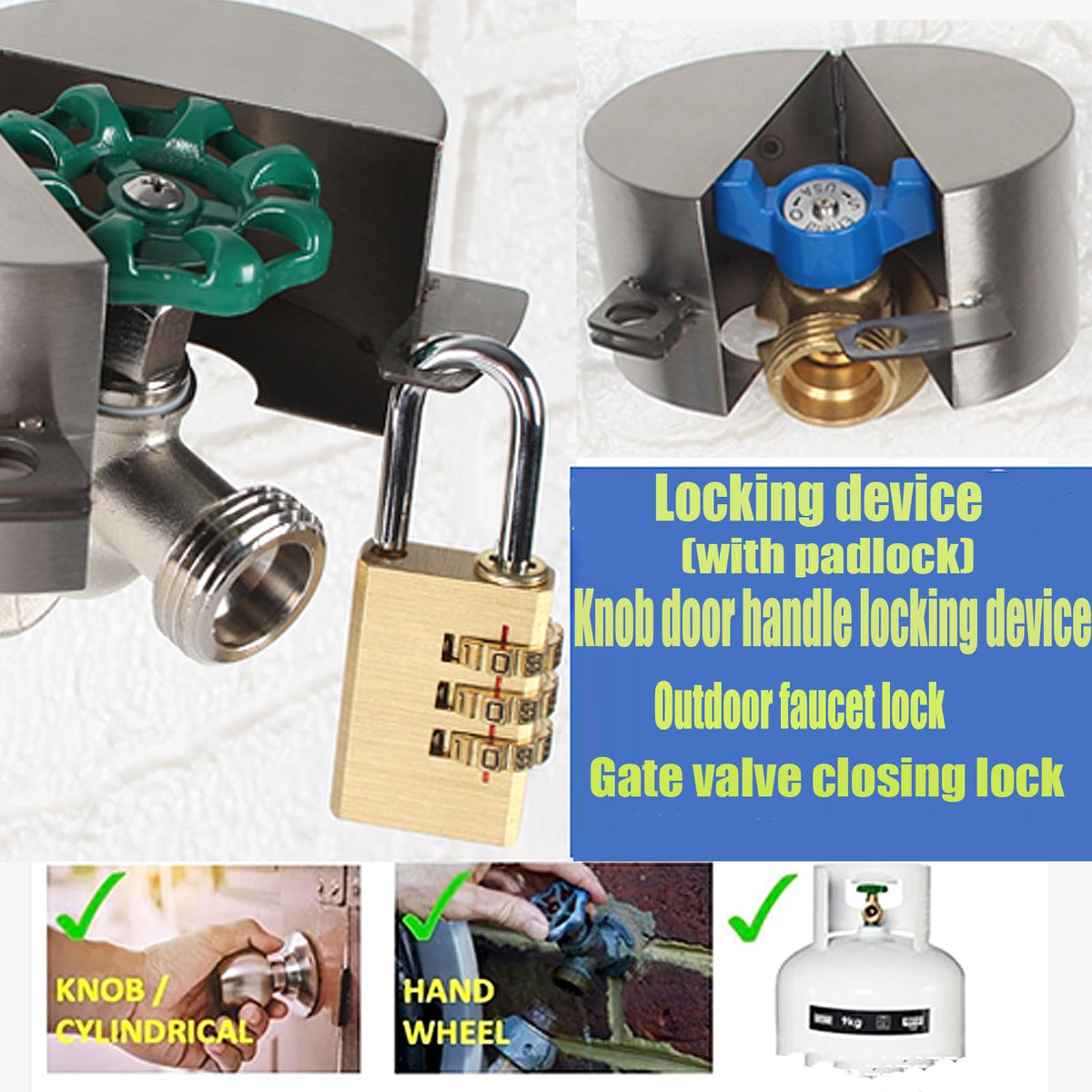 Dakekou hose bib lock helps prevent unauthorized water use in the garden.