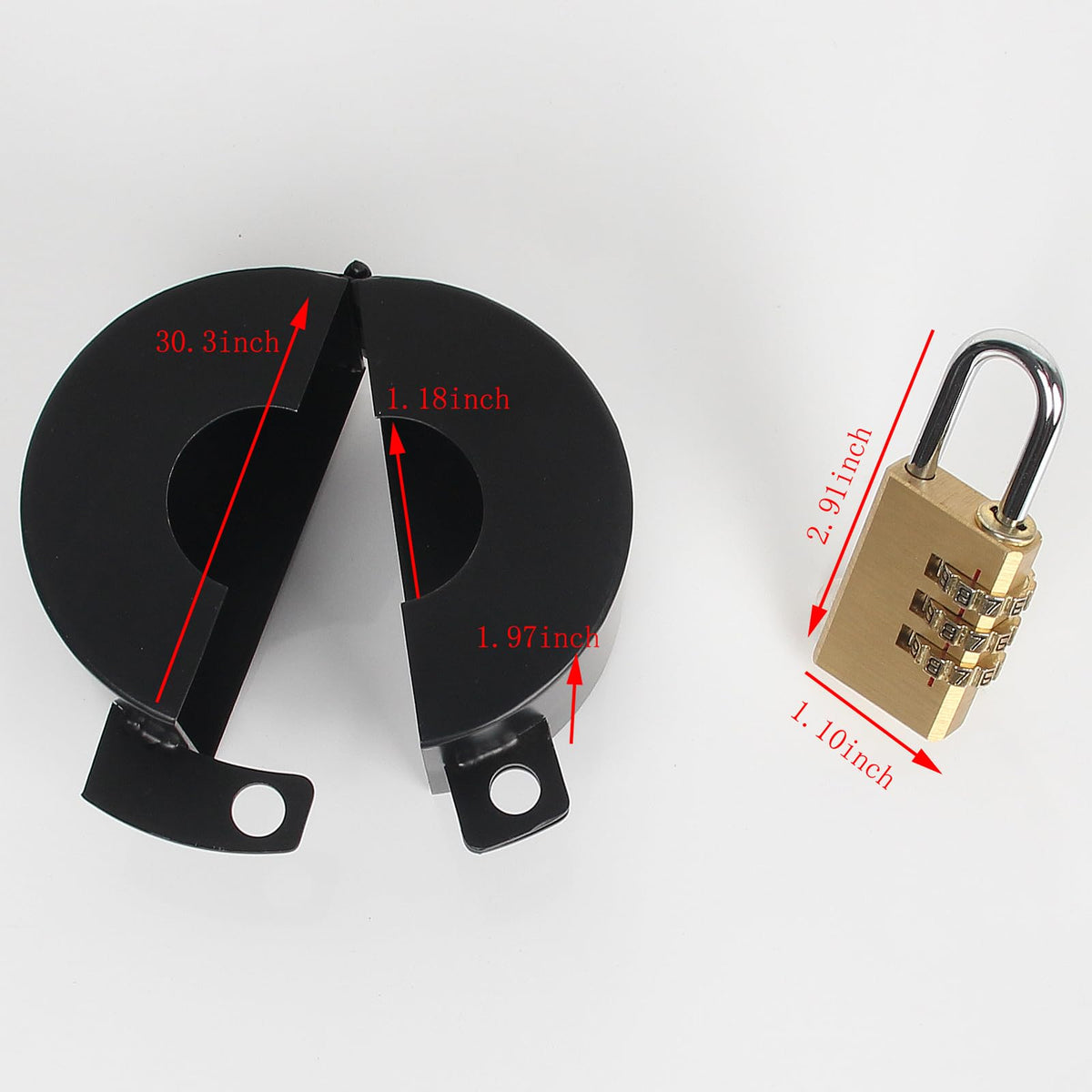 Dakekou easy-installation faucet lock for quick outdoor security.