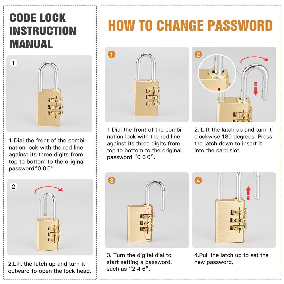 Dakekou padlock included with outdoor faucet lock.