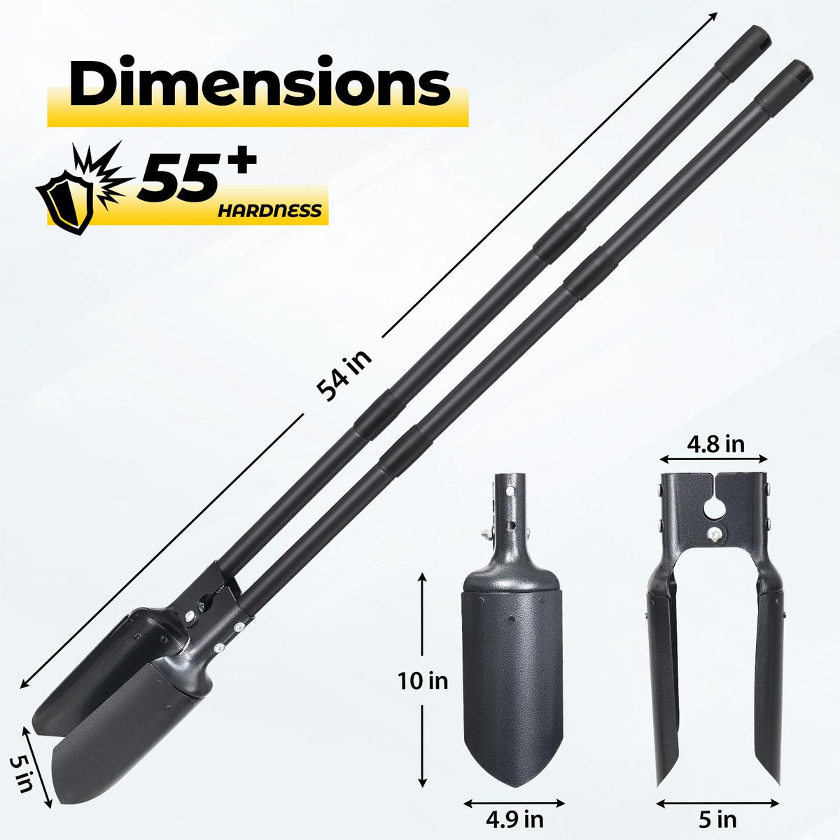 DAKEPOLE extended reach reduces bending during planting.