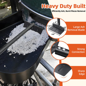 DAKEPOLE heavy-duty metal construction withstands high heat and tough coals