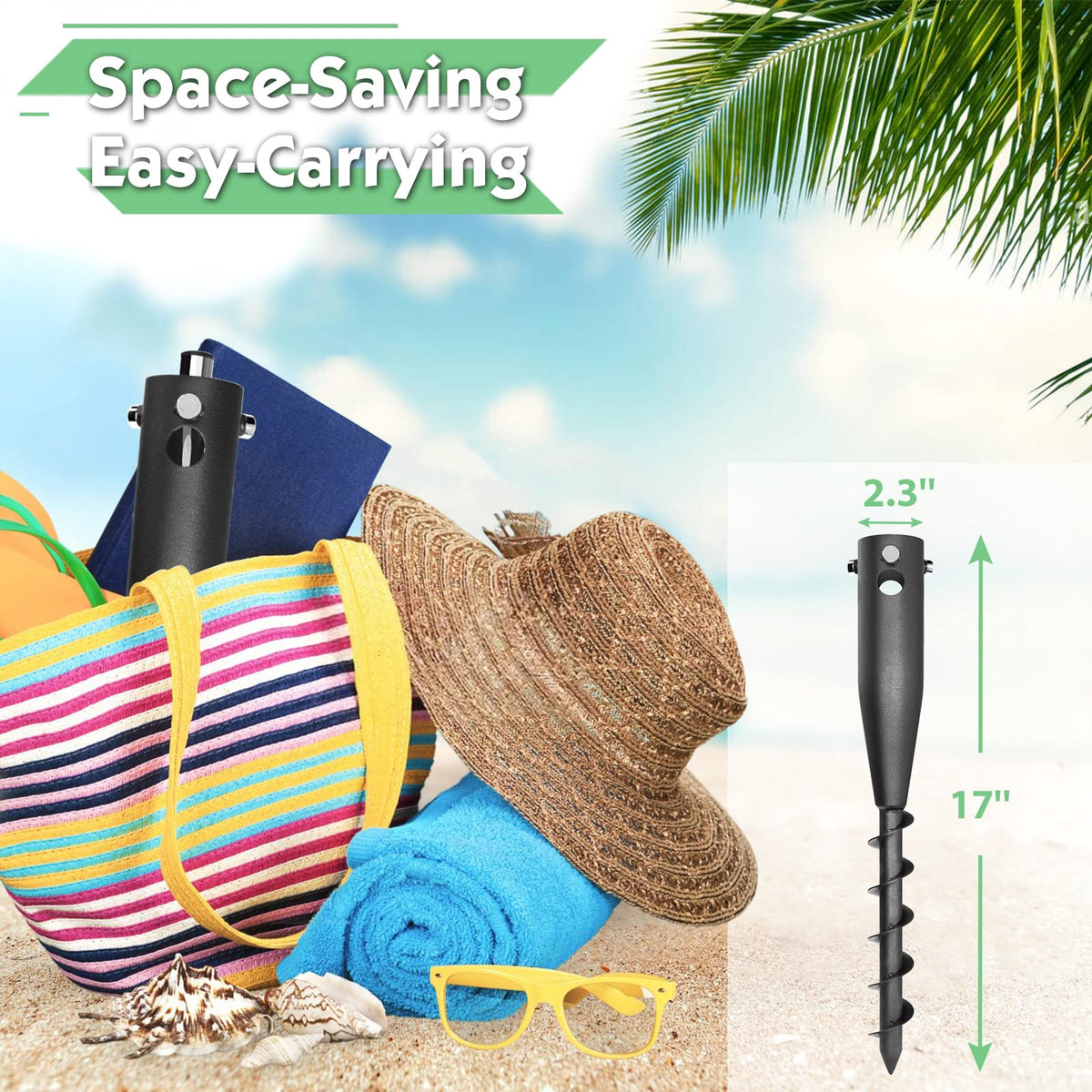 DAKEPOLE multiuse anchor stand for umbrellas, trees, and decor.