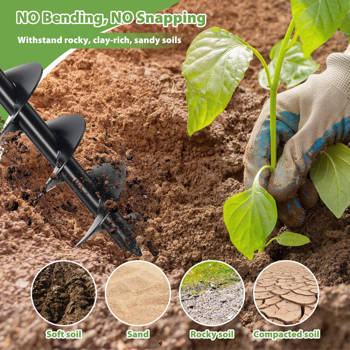 DAKEPOLE versatile tool for fencing, planting, yard tasks.