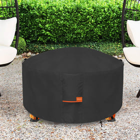 Dalema waterproof fire pit cover protects against UV, rain, and leaves.