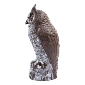 Dalen owl decoy doubles as unique indoor-outdoor garden ornament.