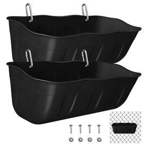 DallerSoode hanging chicken feeder and duck waterer, 1.3-quart capacity for busy coops.